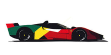 Load image into Gallery viewer, Abstract Formula Race Car Wall Decal For Kids Room, Modern Racing Car Wall Sticker, Boys Bedroom Speed Car Wall Art