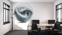 Load image into Gallery viewer, Abstract Ocean Wave Wall Decal Minimalist Water Sphere Wall Sticker Modern Coastal Wall Art Neutral Home Decor