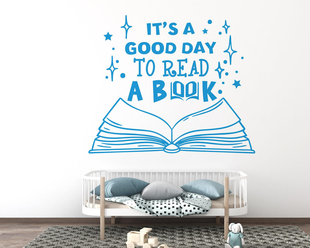 Book Wall Decal - Quote Vinyl Sticker, Home decor