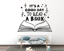 Load image into Gallery viewer, Book Wall Decal - Quote Vinyl Sticker, Home decor