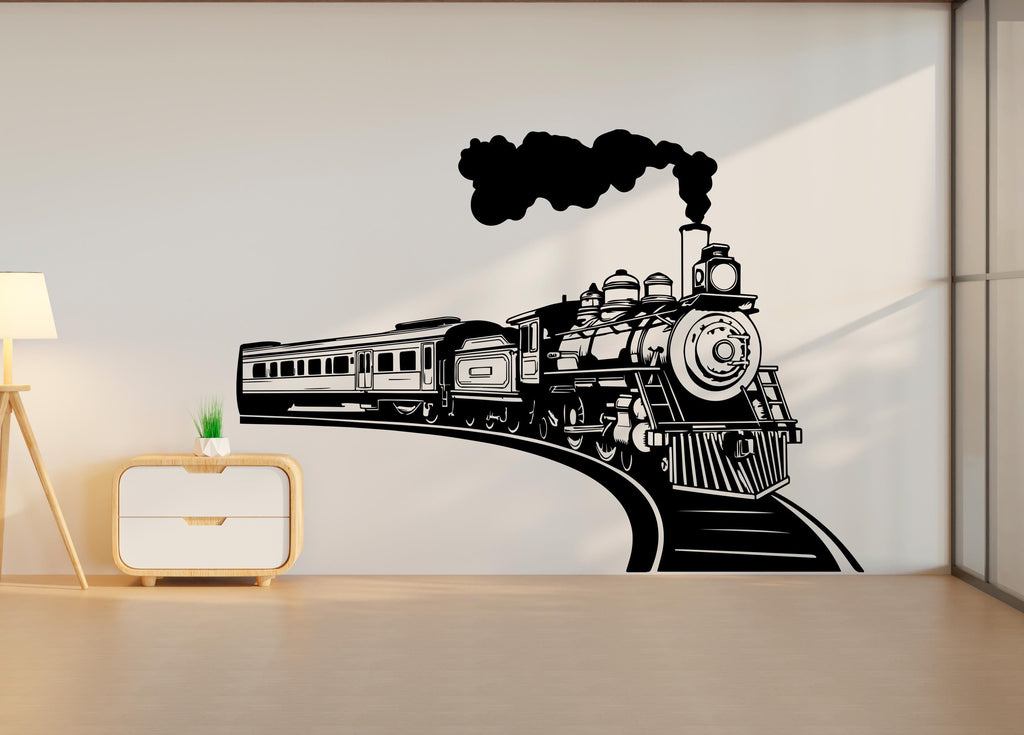 Train Wall Decal, Kids Room Vinyl Art