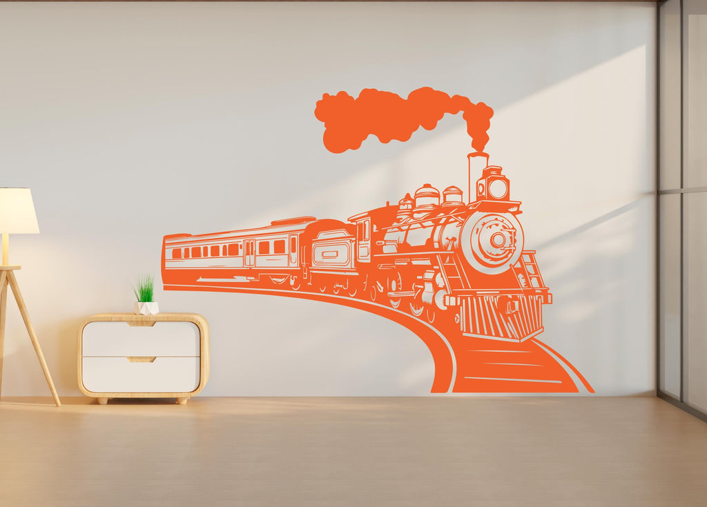 Train Wall Decal, Kids Room Vinyl Art
