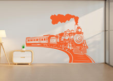Load image into Gallery viewer, Train Wall Decal, Kids Room Vinyl Art