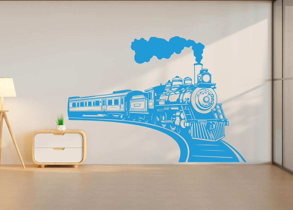 Train Wall Decal, Kids Room Vinyl Art