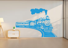 Load image into Gallery viewer, Train Wall Decal, Kids Room Vinyl Art