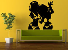 Load image into Gallery viewer, Wall Decal Vinyl Sticker Decals Interior Decor DIY Free Shipping Two Girls Women In Bikinis Dancing Listening To Music Headphones L525