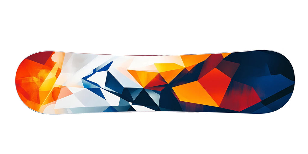 Snowboard Wall Decal, Abstract Snowboard Wall Sticker, Snowboard Room Decor, Teen Boy Bedroom Wall Art, Winter Sports Wall Decal