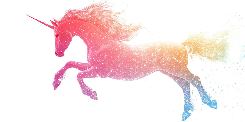 Rainbow Galaxy Unicorn Wall Decal Magical Unicorn Sticker Fantasy Nursery Wall Art For Kids Room Baby Nursery Playroom Decor