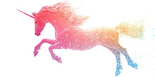 Load image into Gallery viewer, Rainbow Galaxy Unicorn Wall Decal Magical Unicorn Sticker Fantasy Nursery Wall Art For Kids Room Baby Nursery Playroom Decor