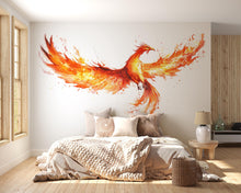 Load image into Gallery viewer, Fire Phoenix Wall Decal Mythical Phoenix Sticker Flame Bird Wall Art Fantasy Decor For Bedroom Living Room Office Statement Wall