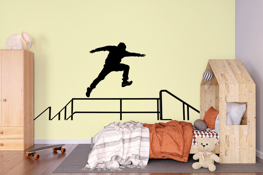 Modern Wall Decal Sticker Home Decor | Peel And Stick Vinyl Wall Art | Minimal Interior Wall Decor | Removable Wall Sticker For Living Room