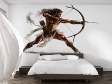 Load image into Gallery viewer, Epic Warrior Archer Wall Decal Fantasy Archer Sticker Action Hero Wall Art For Kids Room Teen Bedroom Playroom Adventure Decor