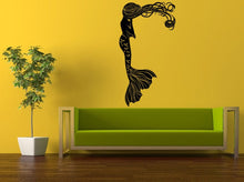 Load image into Gallery viewer, Wall Decal Vinyl Sticker Decals Interior Decor DIY Free Shipping Sea Ocean Beautiful Girl Mermaid With Long Hair L534