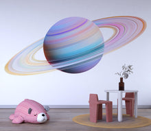 Load image into Gallery viewer, Pastel Planet Wall Decal Sticker | Space Nursery Wall Art | Peel And Stick Wall Decal For Baby Room Kids Bedroom Modern Minimal Space Decor