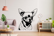 Load image into Gallery viewer, Chihuahua Dog wall decal Dog decor Dog wall art Decal Dog Lover Animals anime wall decal Dog Wall Bathroom Wall Decals Stickers Vinyl 732LU
