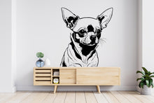Load image into Gallery viewer, Chihuahua Dog wall decal Dog decor Dog wall art Decal Dog Lover Animals anime wall decal Dog Wall Bathroom Wall Decals Stickers Vinyl 732LU