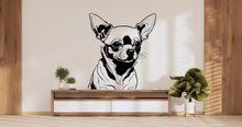 Load image into Gallery viewer, Chihuahua Dog wall decal Dog decor Dog wall art Decal Dog Lover Animals anime wall decal Dog Wall Bathroom Wall Decals Stickers Vinyl 732LU