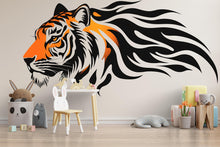 Load image into Gallery viewer, Tiger Wall Decal Modern Animal Wall Art Tiger Wall Sticker Office Wall Decor Large Tiger Head Peel And Stick Wall Decal