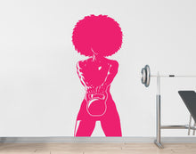 Load image into Gallery viewer, Girl with Dumbbell Gym Wall Decal Power fitness Women Squat Decor Workout Art Vinyl Wall Stickers Bedroom 264DE