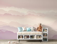 Load image into Gallery viewer, Ethereal Cloud Watercolor Wallpaper – Luxury Pastel Sky Panoramic Design in Blush, Champagne &amp; Lavender 271DE