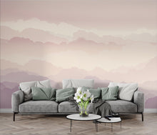 Load image into Gallery viewer, Ethereal Cloud Watercolor Wallpaper – Luxury Pastel Sky Panoramic Design in Blush, Champagne &amp; Lavender 271DE