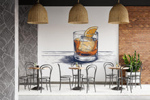 Load image into Gallery viewer, Whiskey Cocktail Wall Mural Bar Lounge Decor 402mv