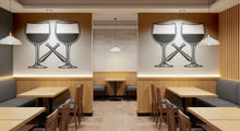 Load image into Gallery viewer, Wine Glass Wall Decal Minimal Bar Art Cafe Decor 404mv