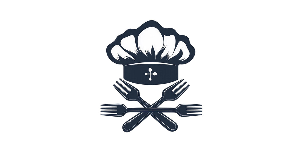 Chef Hat Wall Mural, Restaurant Kitchen Decor, Modern Food Wall Art, Cafe Interior Design 413mv