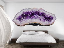 Load image into Gallery viewer, Amethyst Crystal Wall Mural, Purple Quartz Wall Art, Bedroom Wall Decor, Luxury Interior Design 420mv
