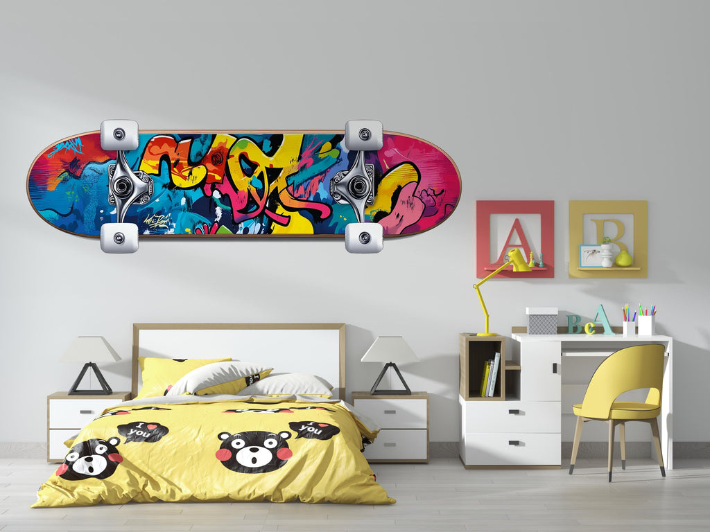 Graffiti Skateboard Art, Skate Wall Decor, Urban Wall Art, Street Art Print 439mv