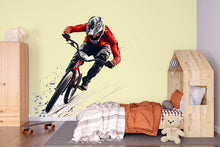 Load image into Gallery viewer, BMX Rider Wall Art, Extreme Sports Decor, Action Bike Art 445mv