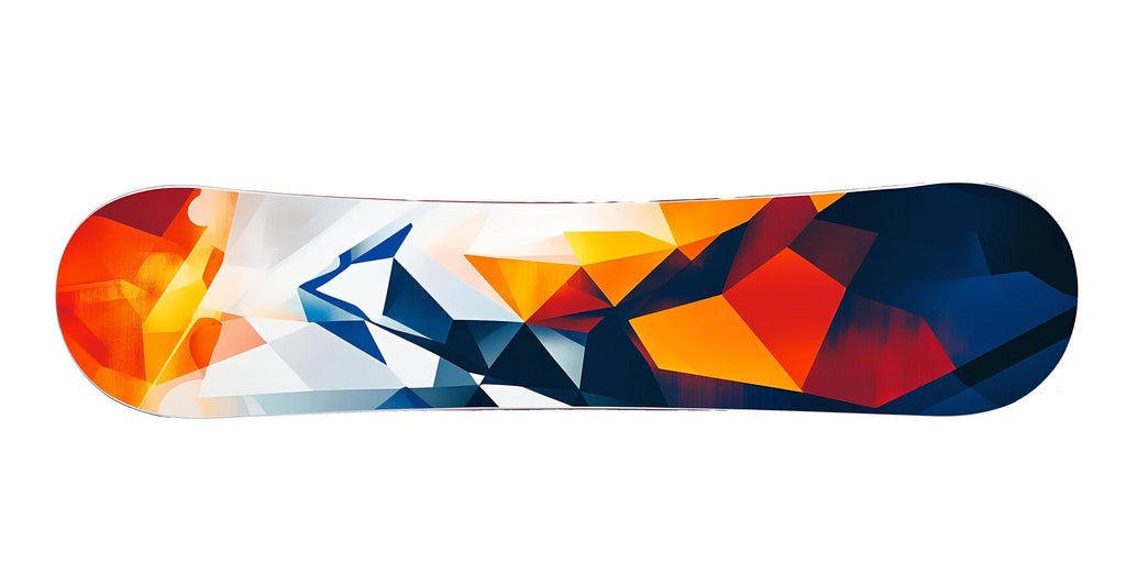 Snowboard Wall Art Modern Geometric Snowboard Decor Abstract Snowboard Wall Mount Art 450mv