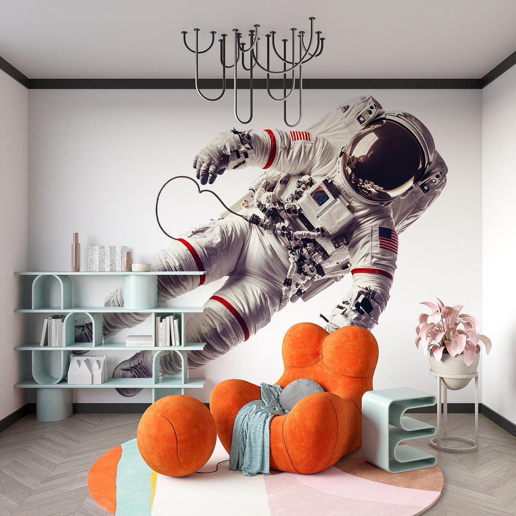 Astronaut Wall Decal Space Kids Room Decor Floating Astronaut Art 465mv