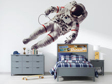 Load image into Gallery viewer, Astronaut Wall Decal Space Kids Room Decor Floating Astronaut Art 465mv