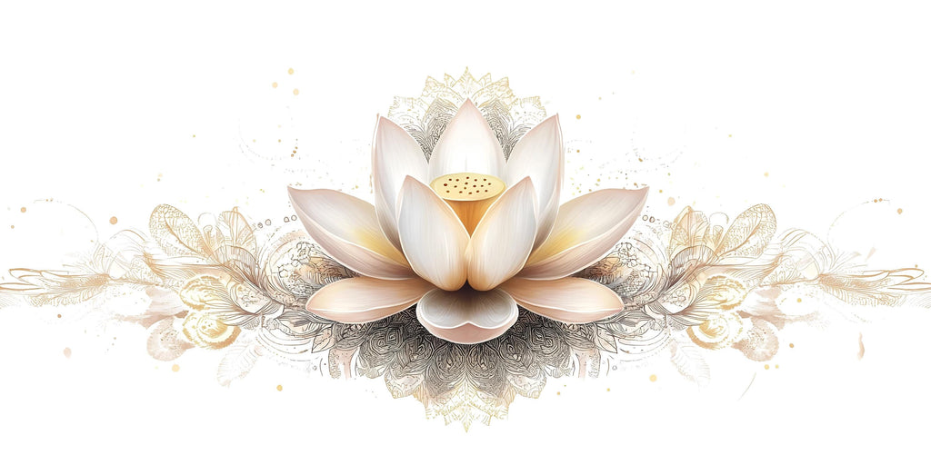 Elegant Lotus Flower Wall Decal Gold Lotus Wall Art Peel And Stick Boho Floral Wall Sticker Bedroom Meditation Decor