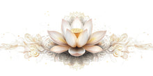 Load image into Gallery viewer, Elegant Lotus Flower Wall Decal Gold Lotus Wall Art Peel And Stick Boho Floral Wall Sticker Bedroom Meditation Decor