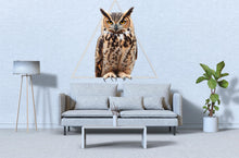 Load image into Gallery viewer, Geometric Owl Wall Decal Peel And Stick Owl Wall Art Modern Bedroom Wall Decor Animal Wall Sticker