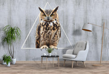 Load image into Gallery viewer, Geometric Owl Wall Decal Peel And Stick Owl Wall Art Modern Bedroom Wall Decor Animal Wall Sticker
