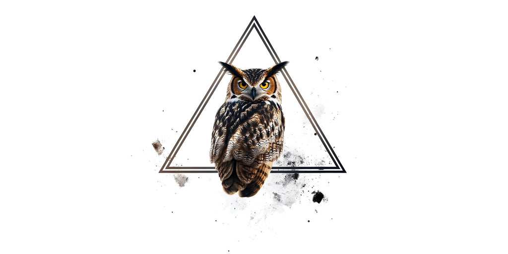 Geometric Owl Wall Decal Peel And Stick Owl Wall Art Modern Bedroom Wall Decor Animal Wall Sticker