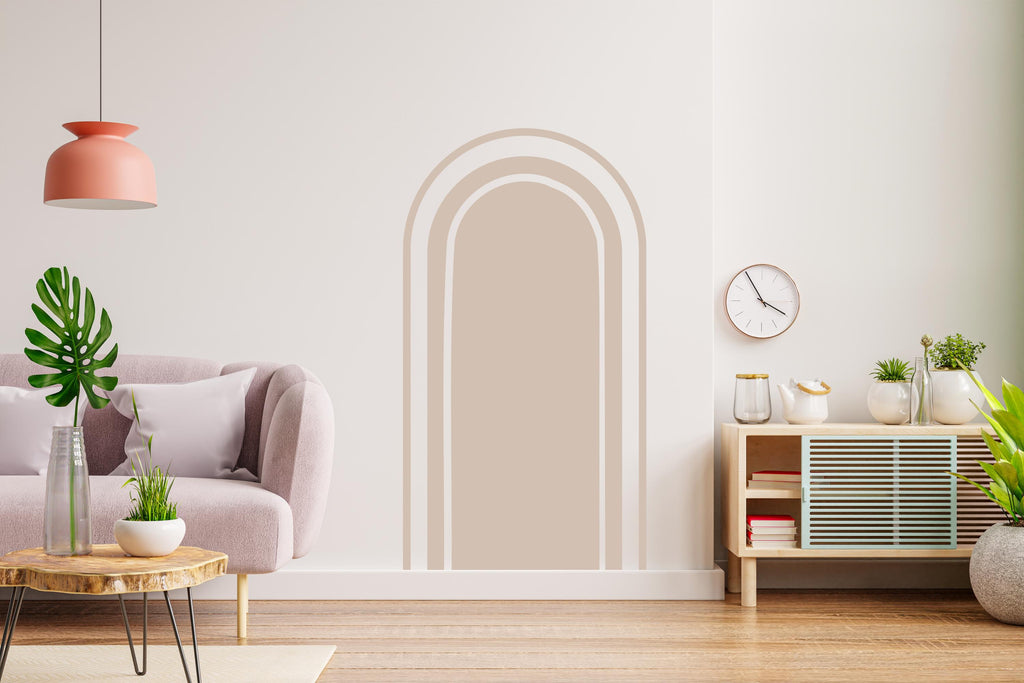 Boho Wall Decal, Nursery Boho Arch Decor, Bed Arch Sticker, Hedboard Wall Decal, Arch Wall Decal, Arch Wall Decal Sticker, Wall Decal 738LU