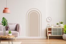 Load image into Gallery viewer, Boho Wall Decal, Nursery Boho Arch Decor, Bed Arch Sticker, Hedboard Wall Decal, Arch Wall Decal, Arch Wall Decal Sticker, Wall Decal 738LU
