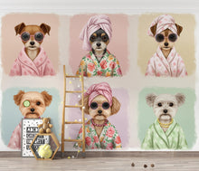 Load image into Gallery viewer, Grooming Salon Wallpaper | Dog SPA Wall Mural