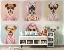 Load image into Gallery viewer, Grooming Salon Wallpaper | Dog SPA Wall Mural