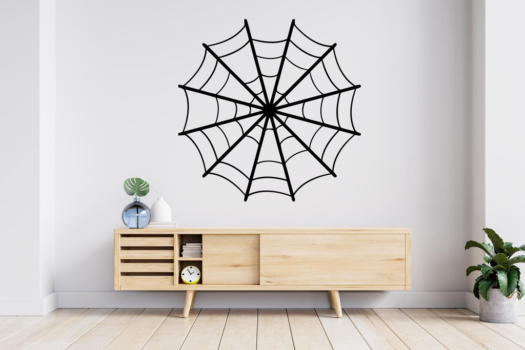 Spider web wall decal Spider web wall sticker Nursery kids room decor Halloween funny scary vinyl art decor Halloween Spooky web decal 739LU