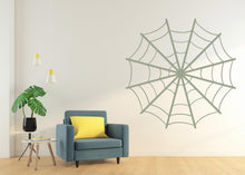 Load image into Gallery viewer, Spider web wall decal Spider web wall sticker Nursery kids room decor Halloween funny scary vinyl art decor Halloween Spooky web decal 739LU