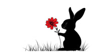 Load image into Gallery viewer, Bunny Wall Art, Rabbit Nursery Decor, Minimal Animal Wall Art 168mv
