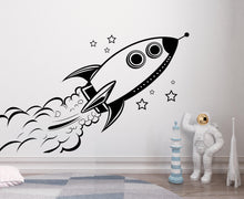 Load image into Gallery viewer, Space Decals, Stars Wall Decals, Planets Wall Decal, Rocket Decal, Solar System Decals, Сosmonaut Decal, Nursery Decals, Kids room 724LU