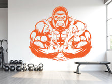 Load image into Gallery viewer, Gorilla Gym Wall Decor No Pain No Gain Fitness Wall Art Gym Wall Decals Gorilla Wall Decal Crossfit Gifts Home Gym Sticker Gym 1029RS