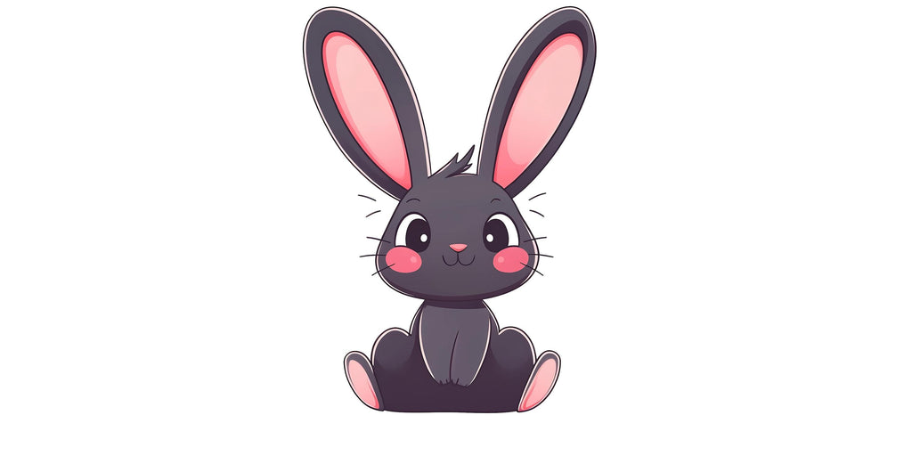 Cute Bunny Wall Decal Nursery Rabbit Wall Art Baby Room Decor Bunny Sticker Kids Room Animal Mural 228mv
