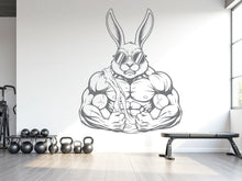 Load image into Gallery viewer, Rabbit Gym Wall Decal: Fitness Crossfit Home Gym Decor